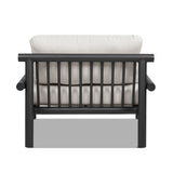 Zara - Dowel Frame Bolster Patio Deep Seating Armchair, Axroma Olefin - Wheat Beige by Jennifer Taylor Home | Bel Furniture