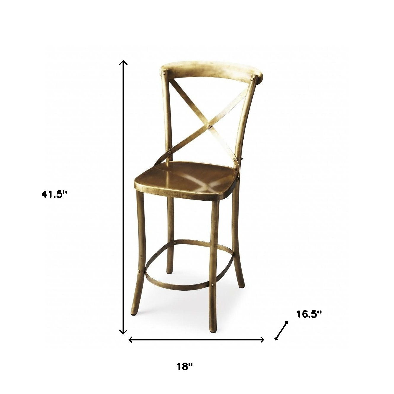 Iron Bar Chair - Gold