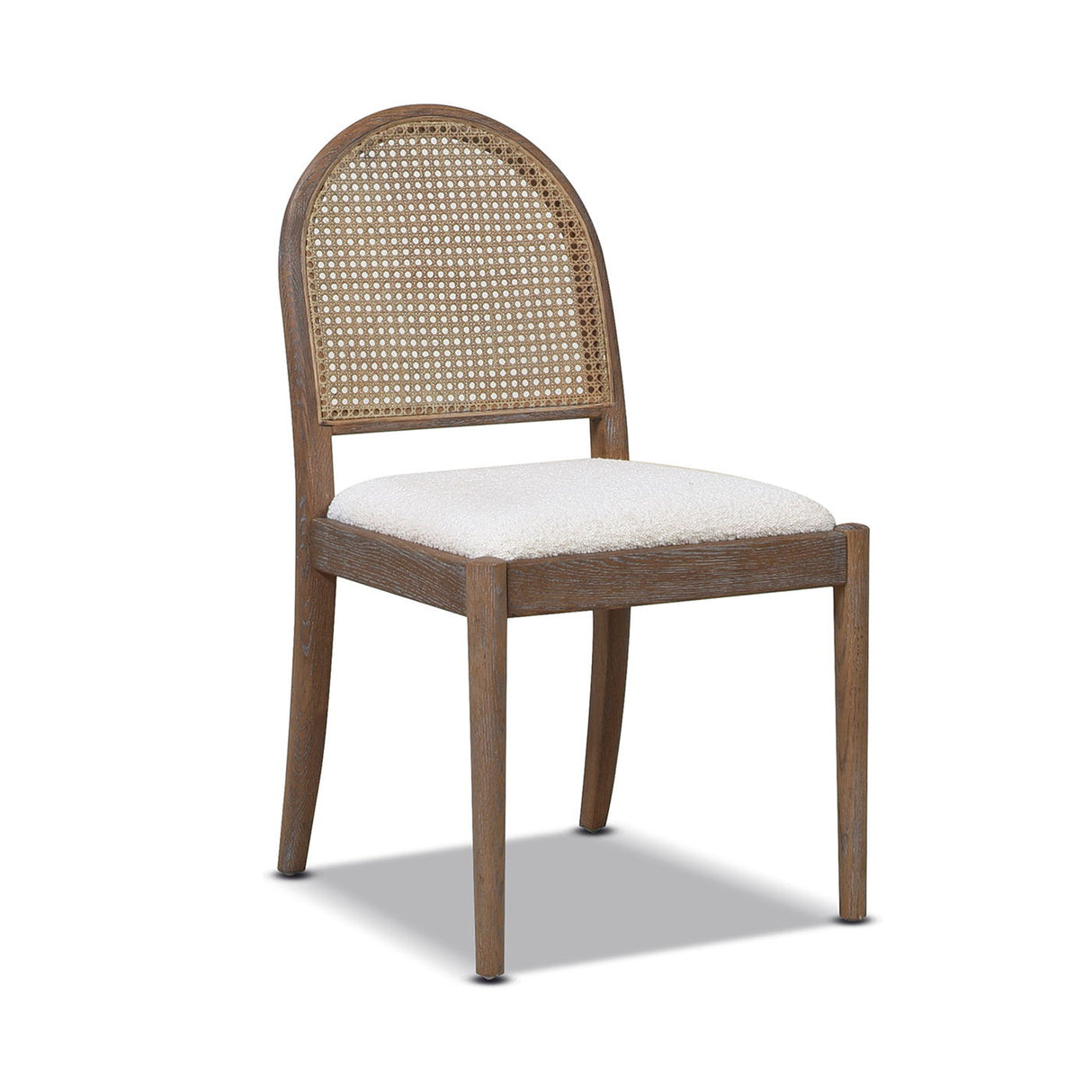 Panama - Curved Cane Side Dining Chair (Set of 2) by Jennifer Taylor Home | Bel Furniture