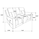 Brentwood - Upholstered Reclining Sofa Set by Coaster Fine Furniture | Bel Furniture