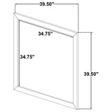 Oakglen - Dresser Mirror - Weathered Oak by Coaster Fine Furniture | Bel Furniture