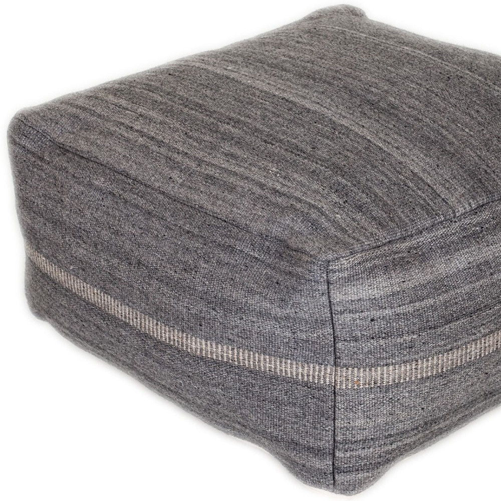 Stylish Pouf - Steel Gray