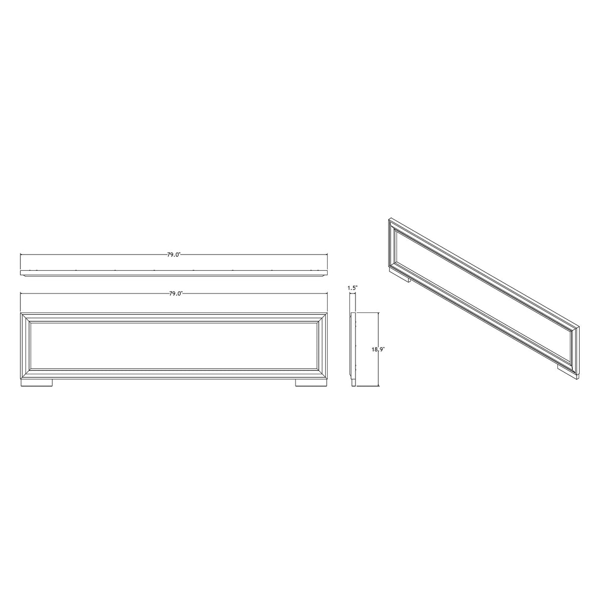 Adelaide - Bed With LED