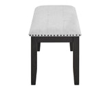 Vance - Bench - Charcoal & Gray by Crown Mark | Bel Furniture