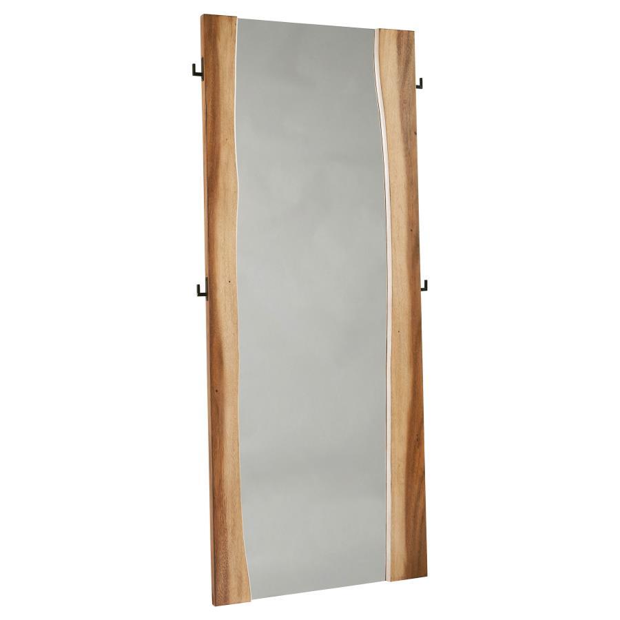 Winslow - Standing Floor Mirror - Smokey Walnut by CoasterElevations | Bel Furniture