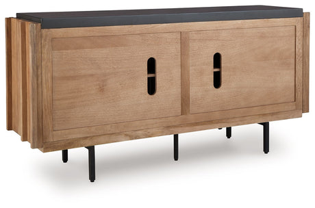 Quintavious - Accent Cabinet - Brown / Charcoal - view 4