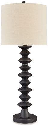 Luanndon - Black - Poly Buffet Lamp by Signature Design by Ashley® | Bel Furniture