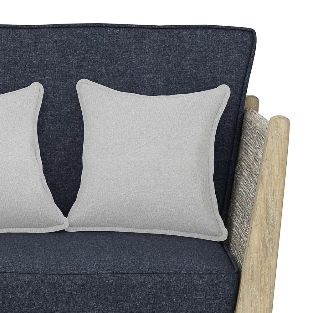 Cayman - Outdoor Conversation Chair - Slate Gray by Simpli-Home | Bel Furniture