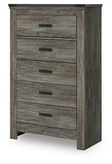 Frandern - Gray - Five Drawer Chest by Signature Design by Ashley® | Bel Furniture