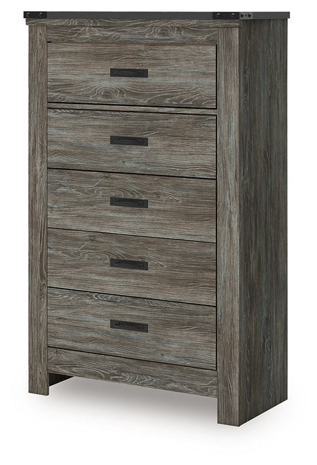 Frandern - Gray - Five Drawer Chest by Signature Design by Ashley® | Bel Furniture