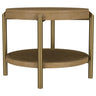 Arini - Round End Side Table With Storage Shelf Light Brown by Coaster Fine Furniture | Bel Furniture