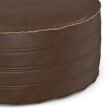 Brody - Round Pouf by Simpli-Home | Bel Furniture