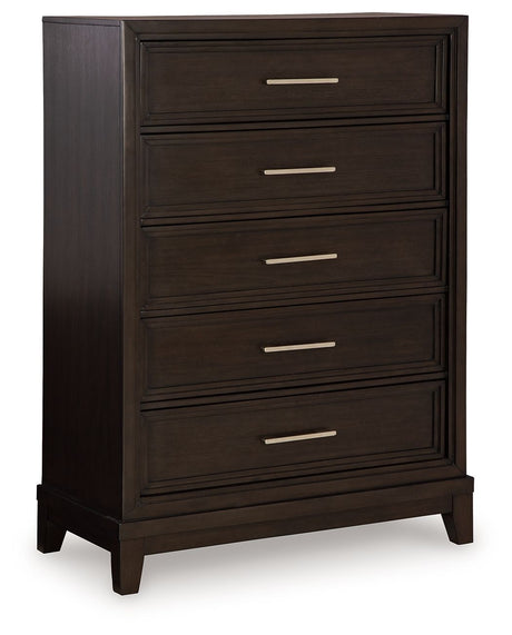 Neymorton - Dark Grayish Brown - Five Drawer Chest by Signature Design by Ashley® | Bel Furniture