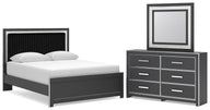 Zuraleus - Upholstered Panel Platform Bedroom Set