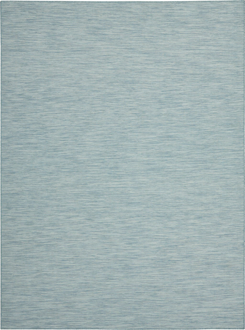 9' X 12' Power Loom Area Rug - Aqua