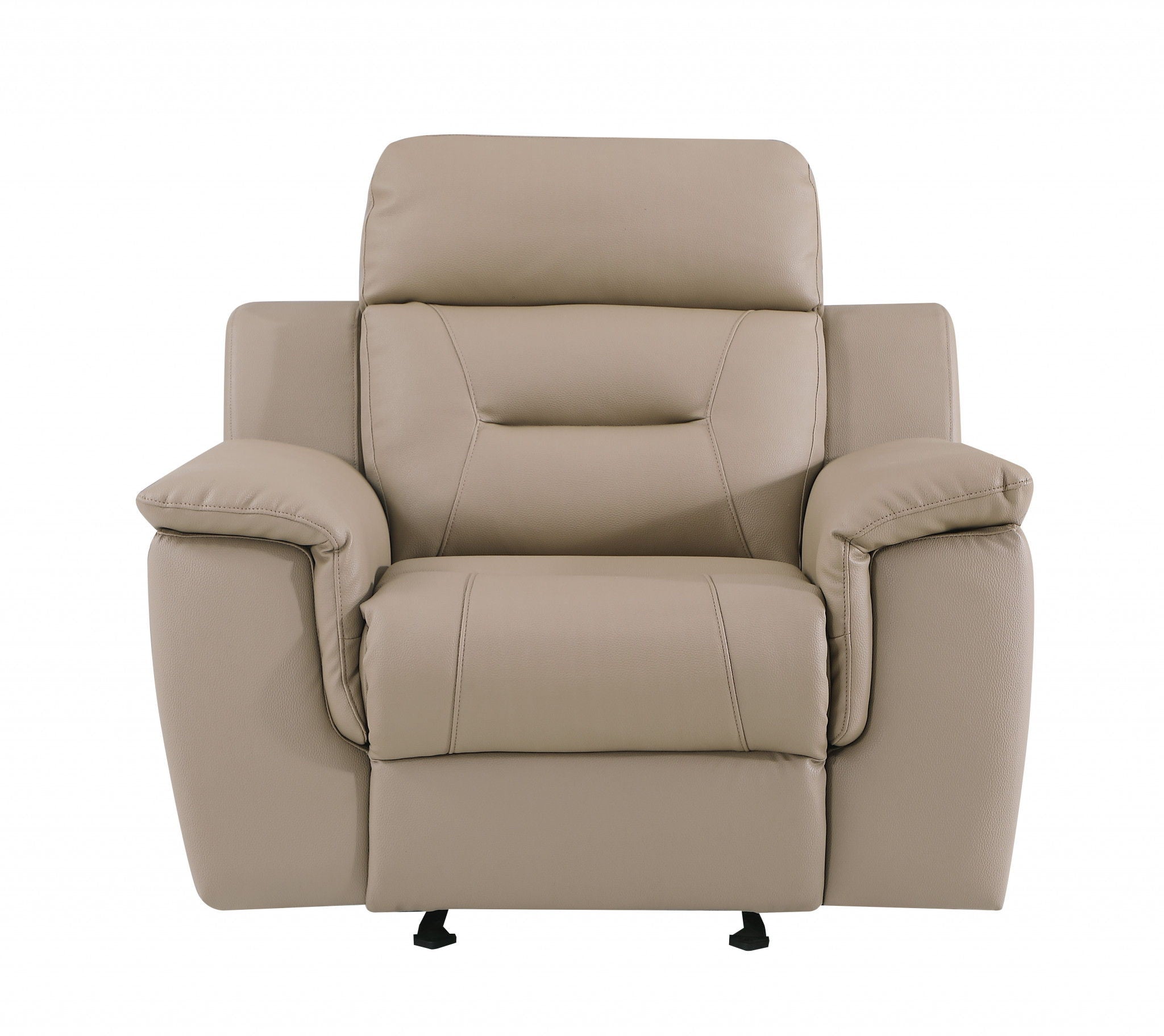 Fascinating Leather Reclining Chair - Beige