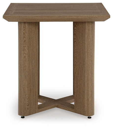 Serene Bay - Dark Brown - Square End Table by Signature Design by Ashley® | Bel Furniture