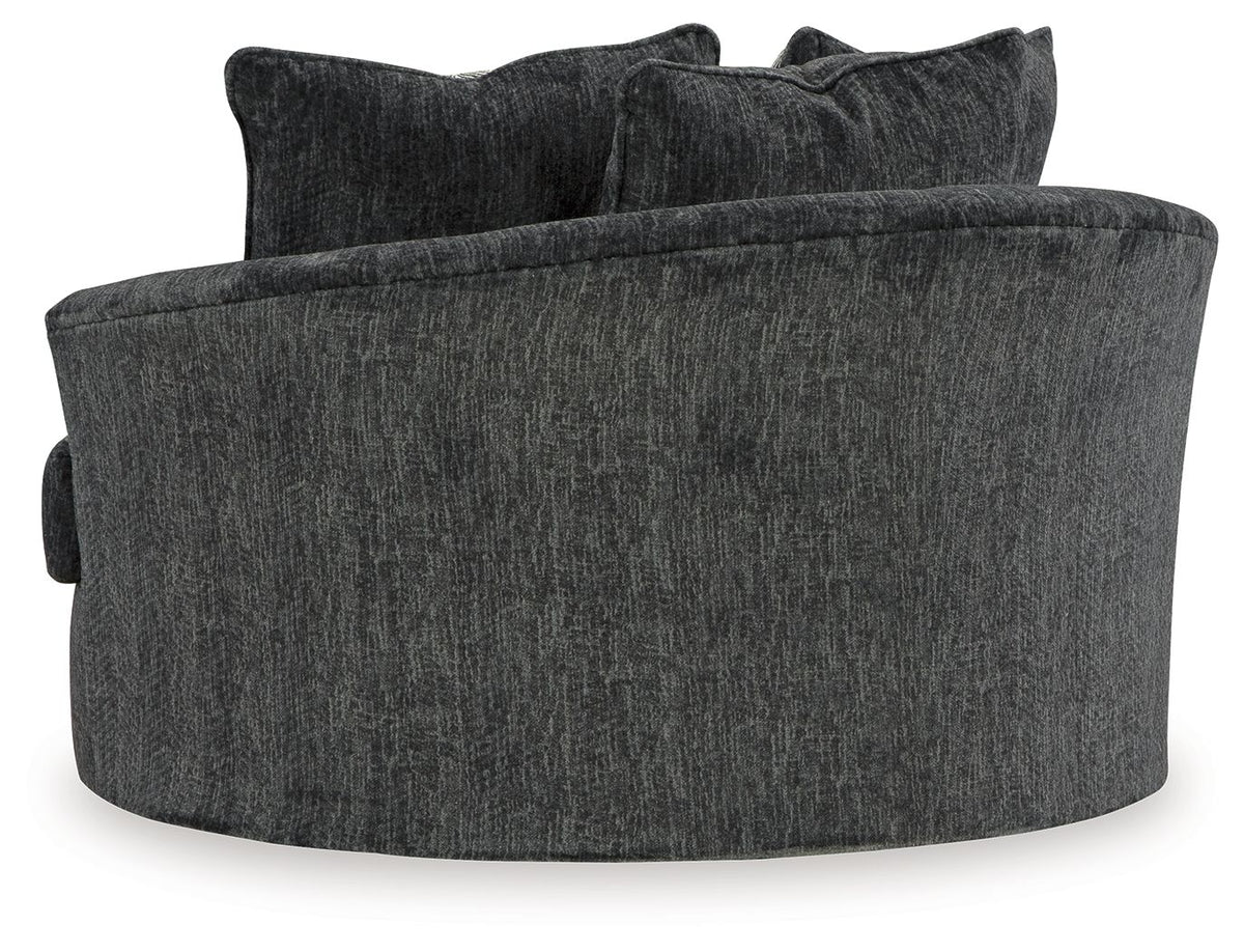 Biddeford - Shadow - Oversized Swivel Accent Chair by Signature Design by Ashley® | Bel Furniture