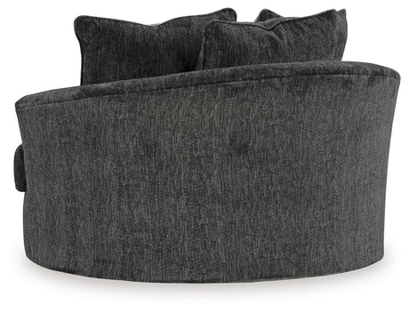 Biddeford - Shadow - Oversized Swivel Accent Chair by Signature Design by Ashley® | Bel Furniture