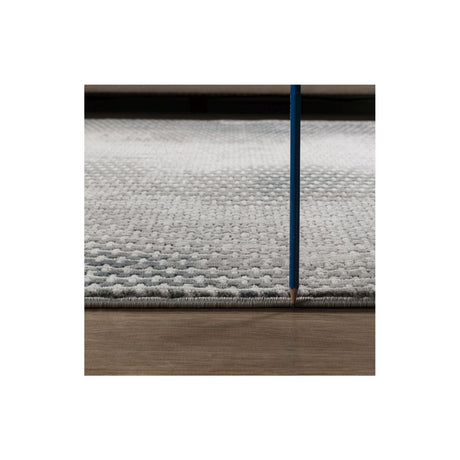 Geometrix - 5'3" X 7'3" Area Rug, Geometric 3D Effect - Ivory / Gray - view 4