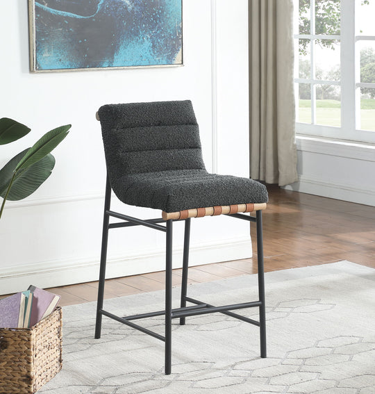 Lahni - 17" Boucle Fabric Counter Height Chair by Lilola Home | Bel Furniture