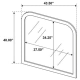 Sonya - Upholstered Bedroom Dresser Mirror - Ivory