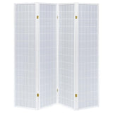 Roberto - 4-Panel Room Divider Folding Shoji Screen by CoasterEveryday | Bel Furniture