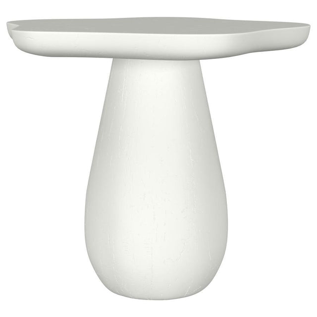 Perth - Side Table With Cloud-Shaped Top White 17"W x 16"D x 16"H by Coaster Fine Furniture | Bel Furniture