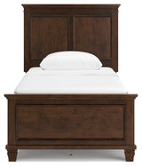 Danabrin - Twin Panel Bed - Brown