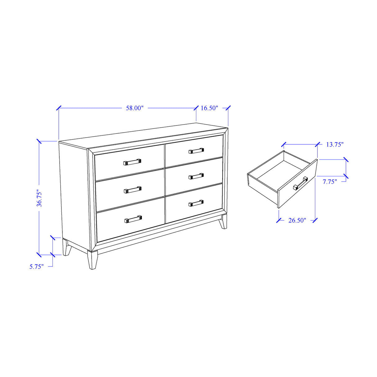 Mirage - 5 Piece Bedroom Set