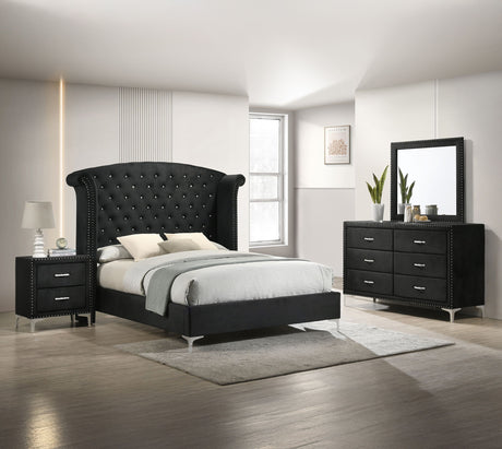 Lucinda - Bedroom Set Black by Crown Mark | Bel Furniture
