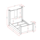 Lorenzo - 5 Piece Bedroom Set With Glittered Detailing