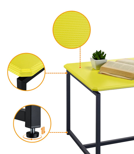 GT - 3 Piece Carbon Fiber Wrap Coffee Table And End Table (Set of 3) - view 5