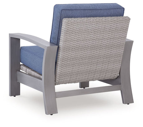 Half Moon Beach - Spring Lounge Chair - Blue / Gray - view 4