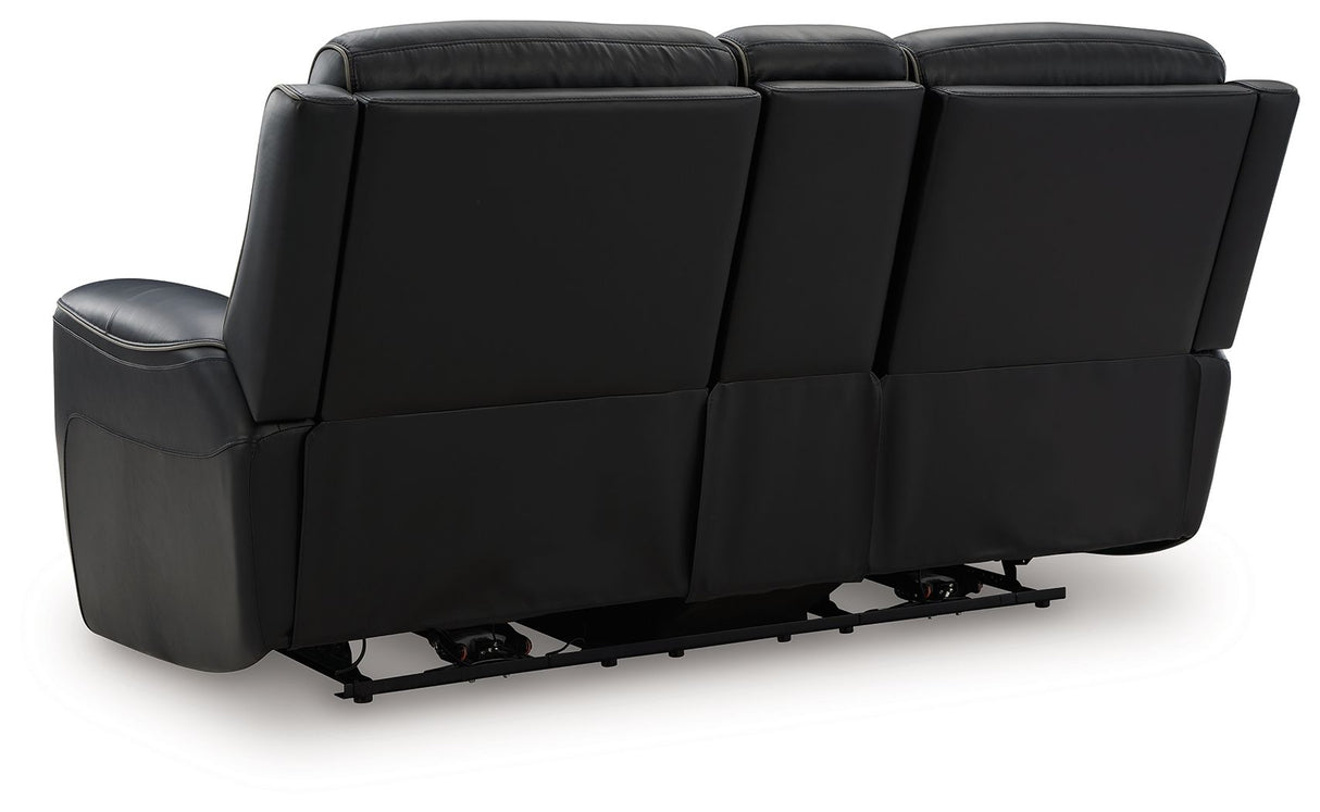 5Z-Comfort - Relaxation - Power Reclining Loveseat with Console / Adj Headrest by Signature Design by Ashley® | Bel Furniture