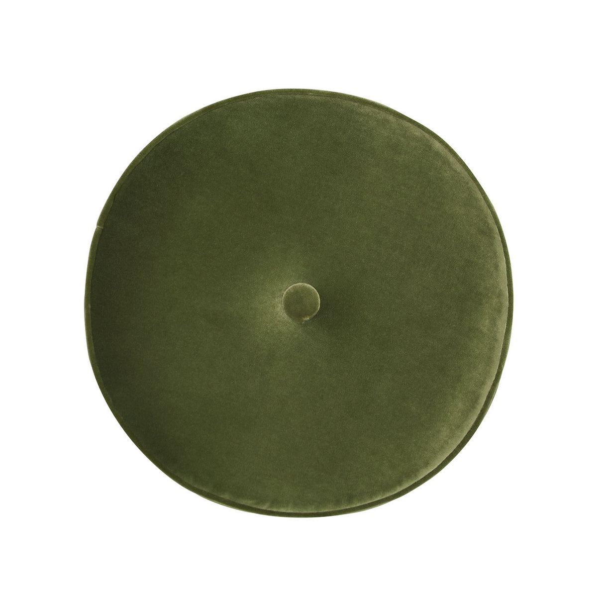 Riley - Round Footstool Ottoman - Olive Green by Jennifer Taylor Home | Bel Furniture