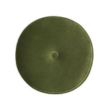 Riley - Round Footstool Ottoman - Olive Green by Jennifer Taylor Home | Bel Furniture