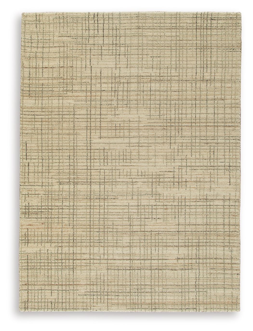 Janston 5' x 7' Rug Ivory and Gray and Tan