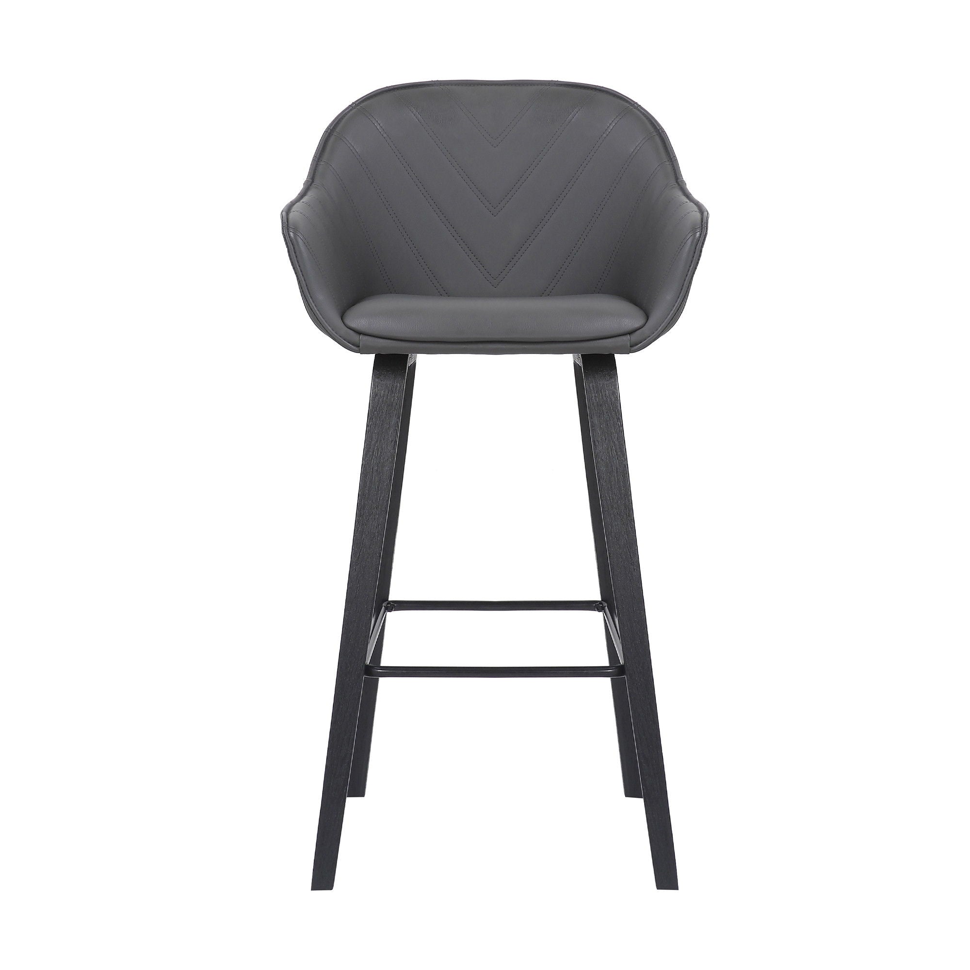 Iron Bar Height Bar Chair - Gray / Black