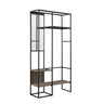 Modern Hall Tree With Hanging Storage Dark Gray by Walker Edison | Bel Furniture