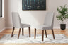 Lyncott - Dining Uph Side Chair (Set of 2) Pearl Silver by Signature Design by Ashley® | Bel Furniture