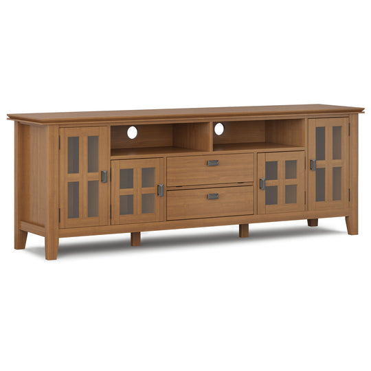 Artisan - TV Media Stand Light Brown by Simpli-Home | Bel Furniture