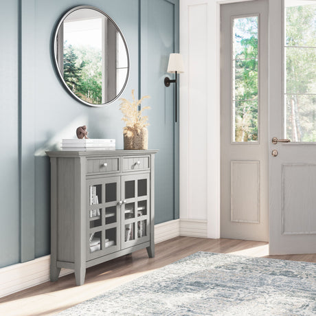 Acadian - Handcrafted Entryway Storage Cabinet by Simpli-Home | Bel Furniture