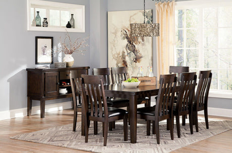 Haddigan - Dining Table With Side Chairs Dark Brown by Signature Design by Ashley® | Bel Furniture