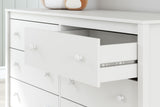 Hallityn - White - Six Drawer Dresser by Signature Design by Ashley® | Bel Furniture