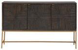 Elinmore - Brown / Gold Finish - Accent Cabinet by Signature Design by Ashley® | Bel Furniture