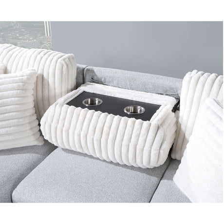 Ford - Reversible Pull Out Sofa Bed - Light Gray - view 5