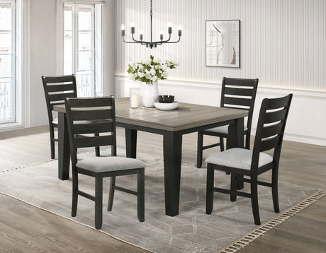Bardstown - Dining Room Set Black 5 Pc. Table, 4 Chairs by Crown Mark | Bel Furniture