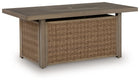 Laguna Heights - Rectangular Fire Pit Table - Beige