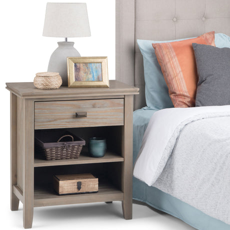 Artisan - Handcrafted Bedside Table by Simpli-Home | Bel Furniture